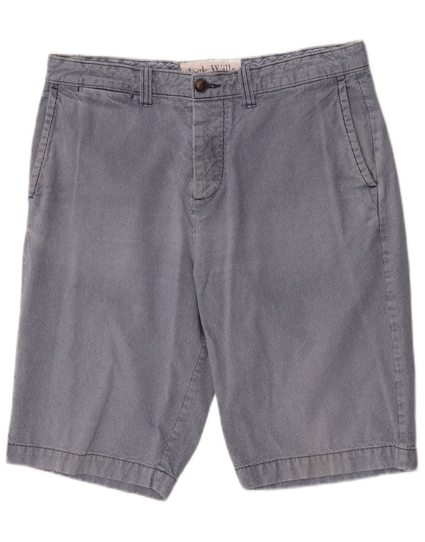 Shorts Chino Masculino Regular Jack Wills W34 Algodão Listrado Azul Grande