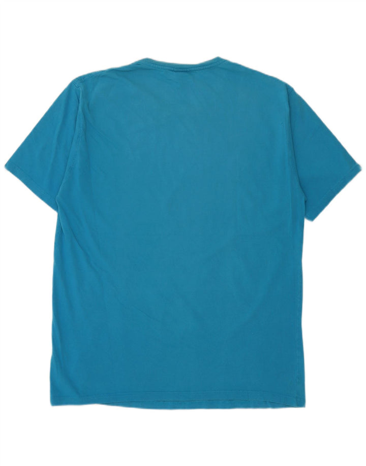 Camiseta masculina gráfica Saltrock Top grande algodão azul