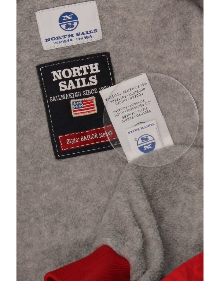 Jaqueta bomber North Sails Boys 13-14 anos nylon vermelho
