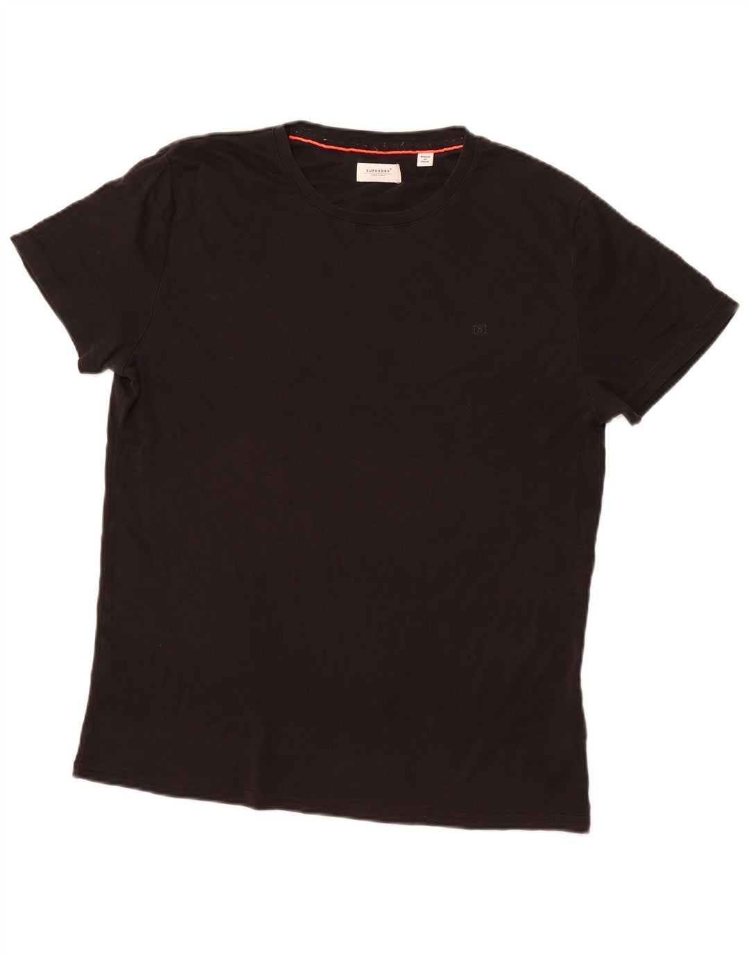 Camiseta masculina Superdry grande algodão preto