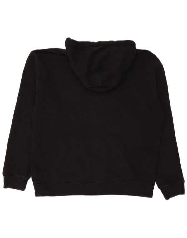 Hollister masculino gráfico moletom com capuz grande algodão preto