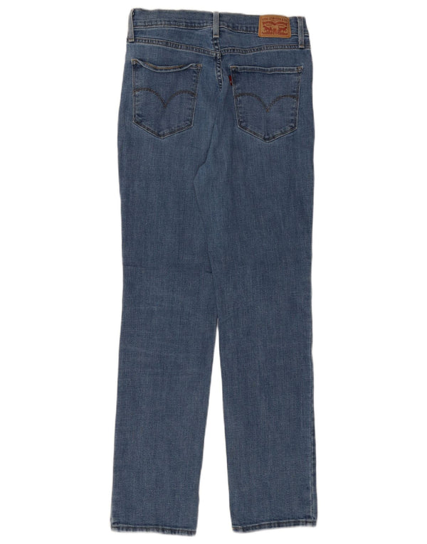 LEVI'S Womens 724 High Rise Straight Jeans W29 L30 Blue Cotton