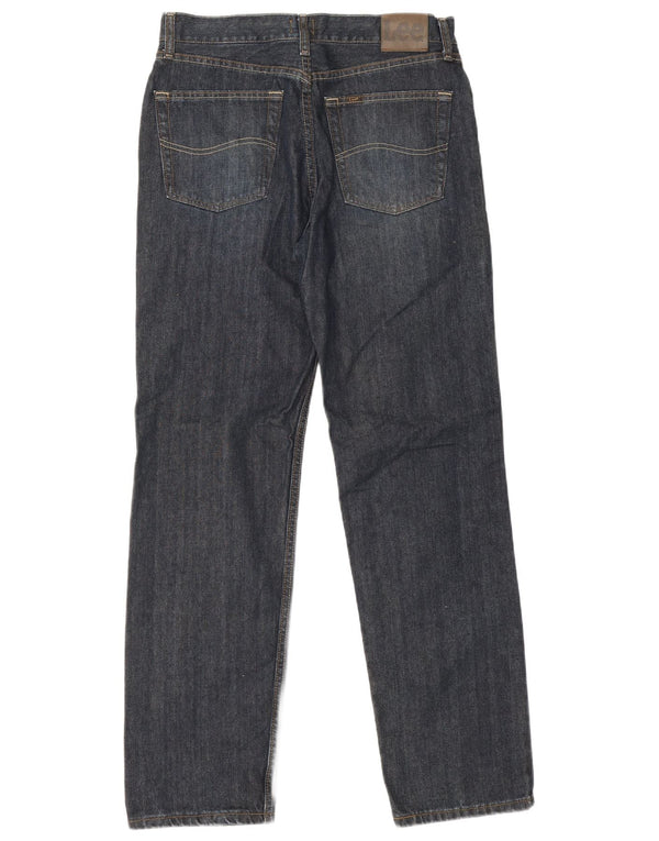 Lee Mens Relaxed Fit Straight Jeans W32 L32 Azul Marinho Algodão