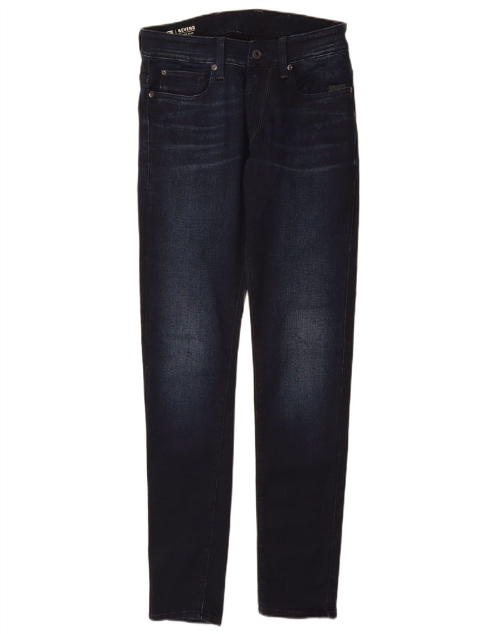 Jeans super slim feminino G-Star W29 L32 algodão azul marinho