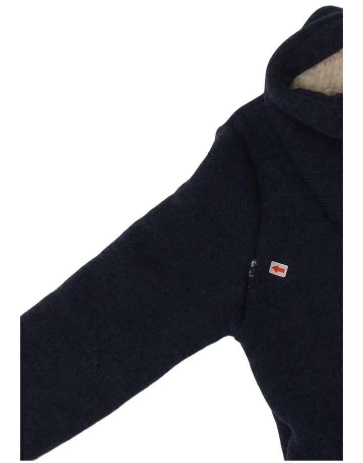 Suéter Roxy Girls Graphic Zip com capuz 5-6 anos azul marinho poliéster