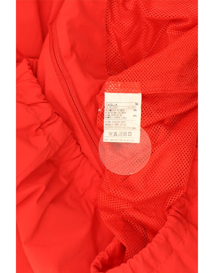 Jaqueta de chuva masculina Sisley UK 38 poliamida vermelha média