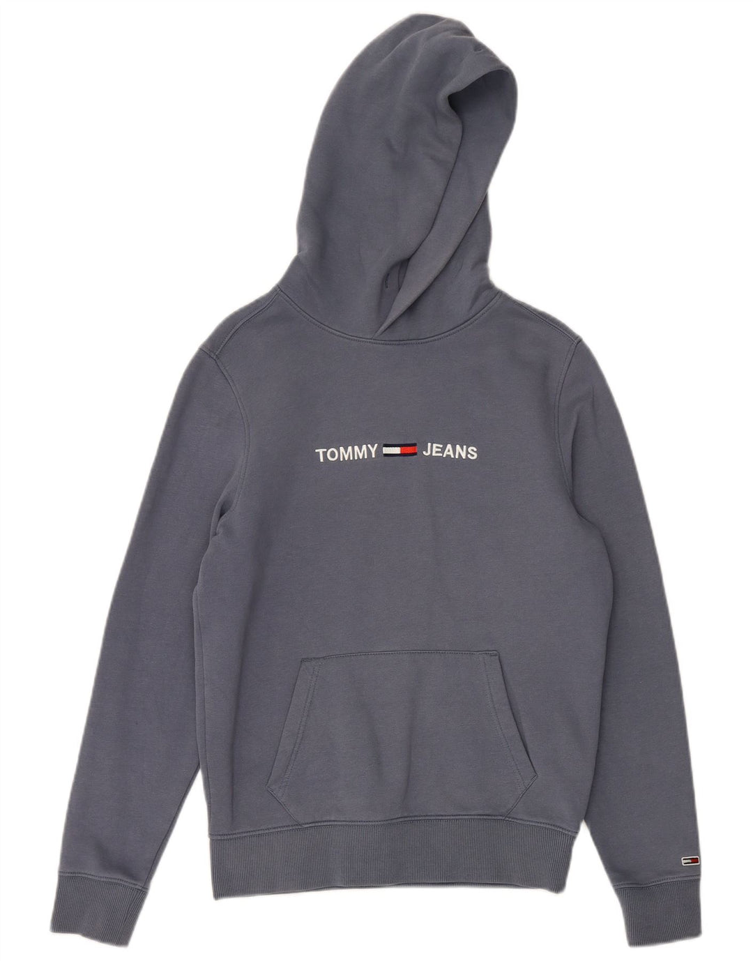 TOMMY HILFIGER Masculino moletom com capuz gráfico XS azul algodão