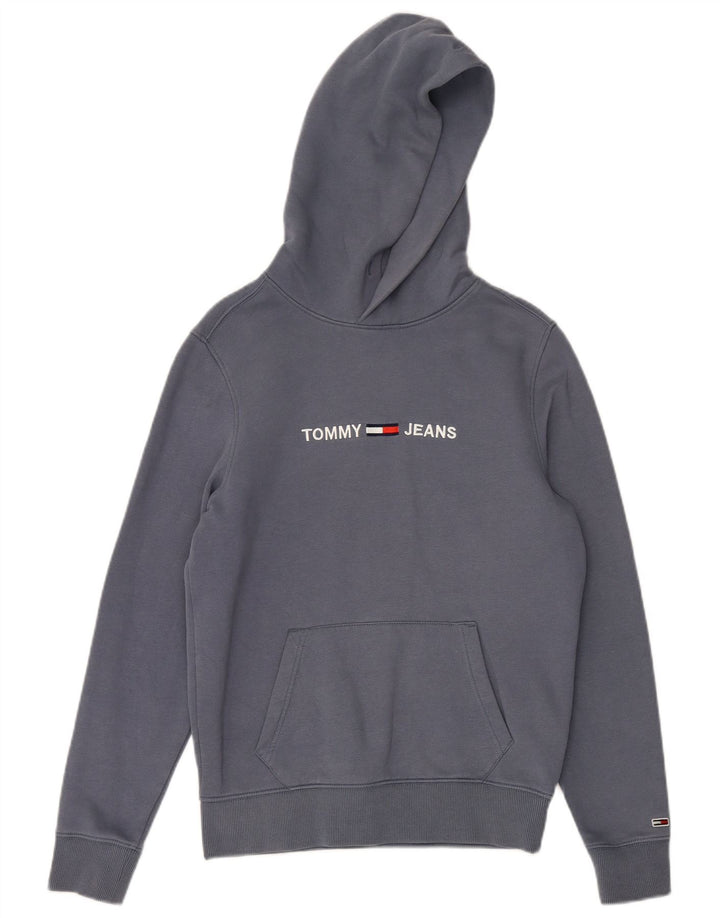 TOMMY HILFIGER Masculino moletom com capuz gráfico XS azul algodão