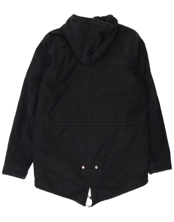 Jaqueta Parka masculina com capuz Carhartt UK 40 grande nylon azul marinho