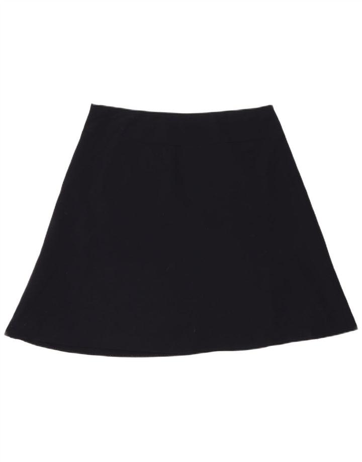 Saia feminina Marks & Spencer UK 16 grande W36 azul marinho poliéster