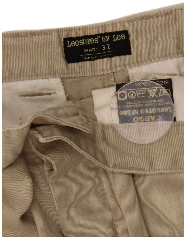 Calça cargo reta masculina LEE W32 L34 algodão bege