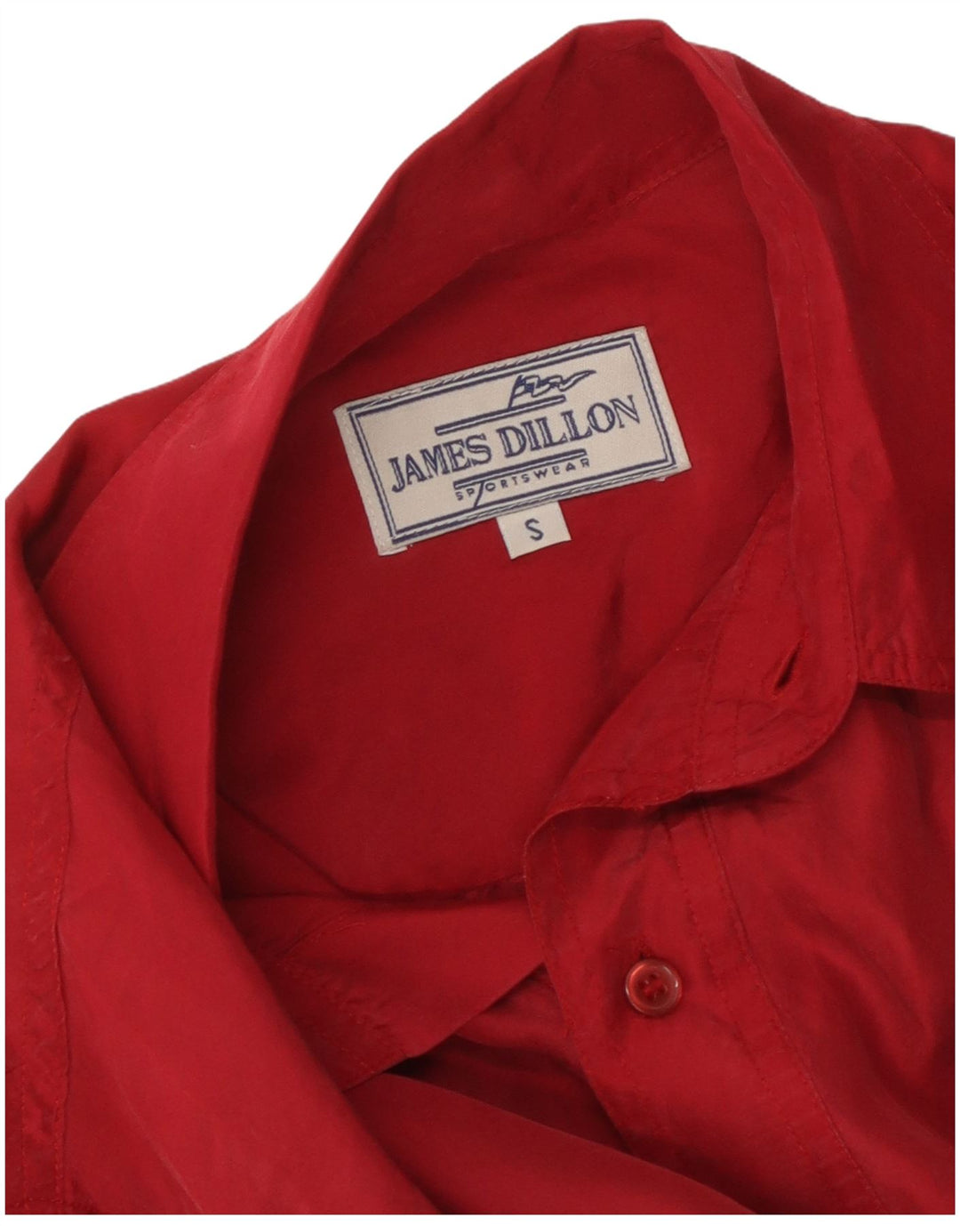 Camisa masculina de manga curta James Dillon pequena vermelha