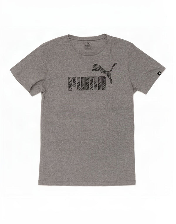 Camiseta Puma Boys Graphic Top 13-14 Anos XL Cinza Salpicado