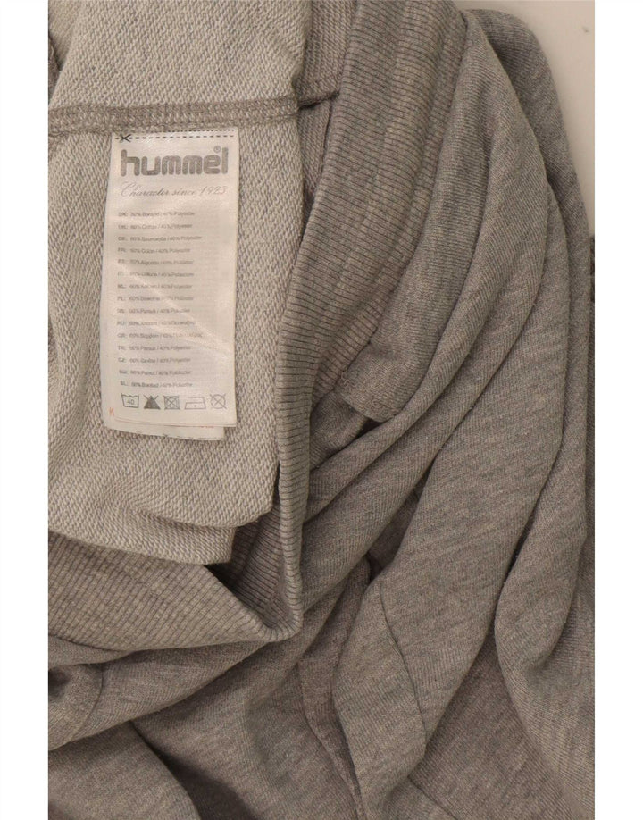 Calça de treino masculina Hummel Graphic Joggers algodão cinza médio