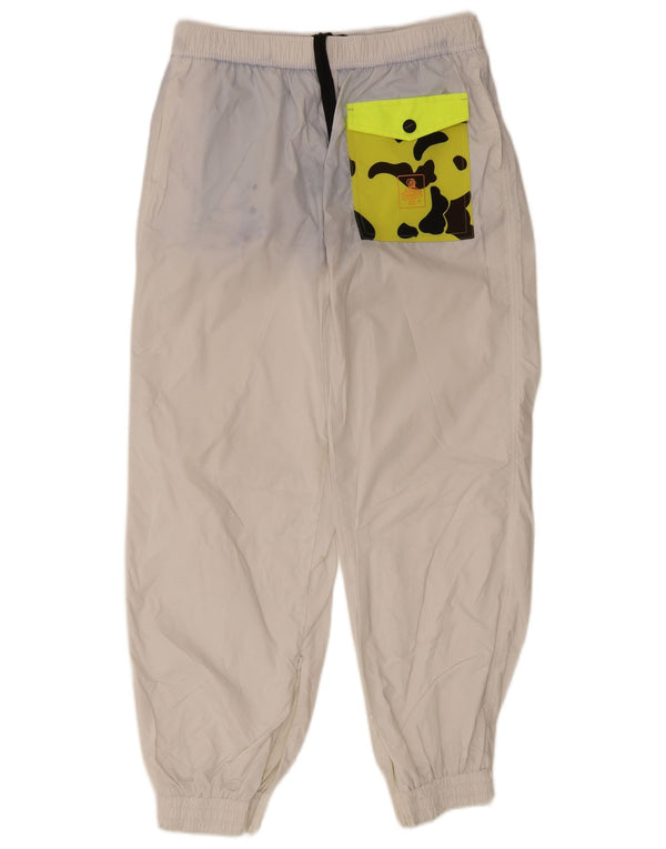 Calça esportiva masculina Refrigiwear com estampa animal branca grande