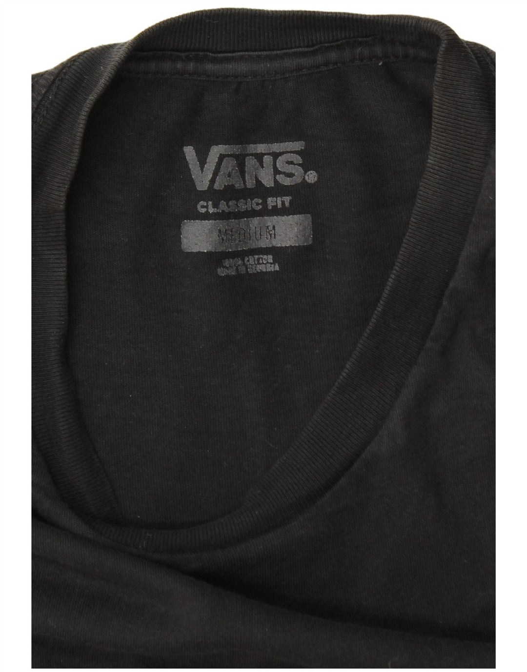 Camiseta Vans Masculina Classic Fit Top Médio Algodão Preto