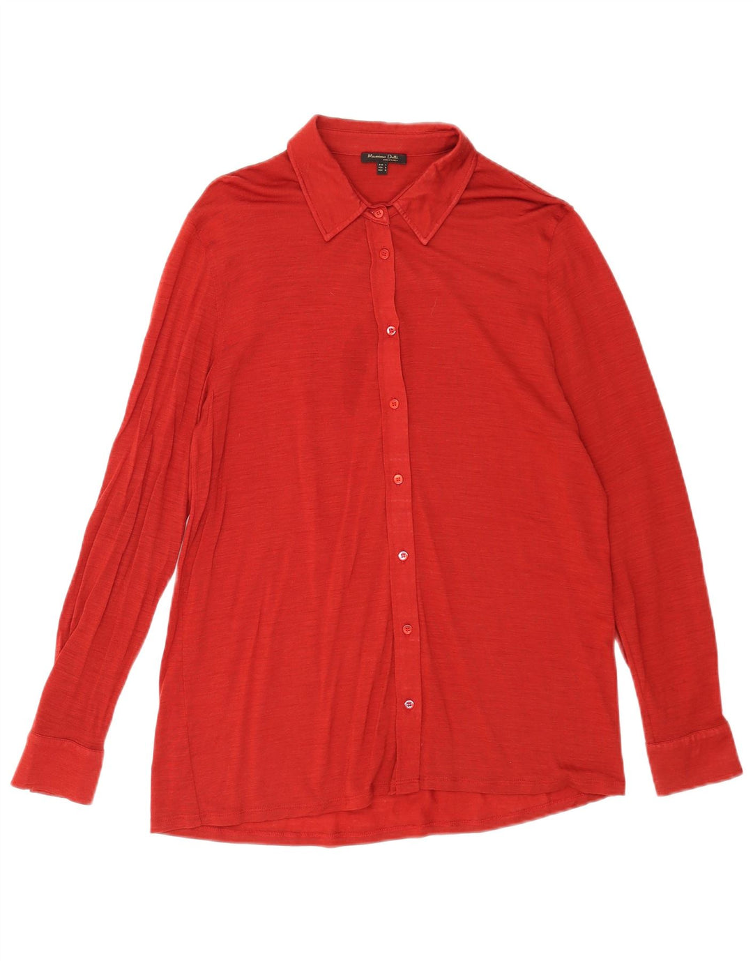 Camisa feminina Massimo Dutti UK 16 grande vermelha