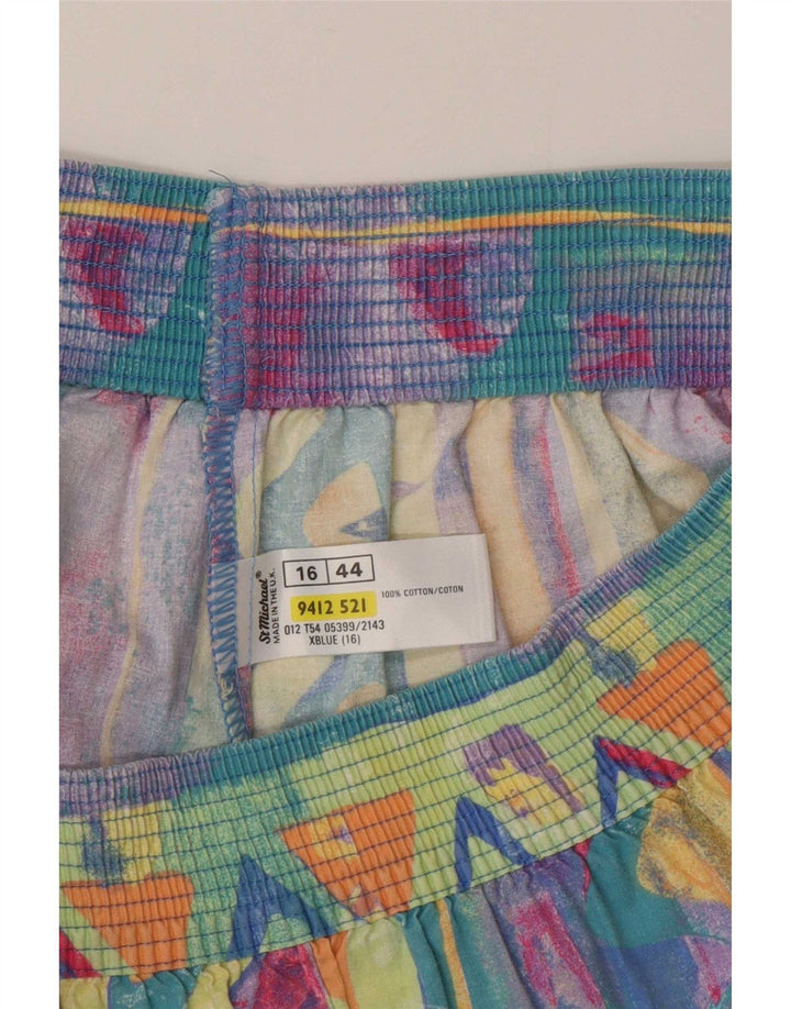 Calça Harém Feminina St Michael Reino Unido 16 Grande W34 L23 Multicolorido