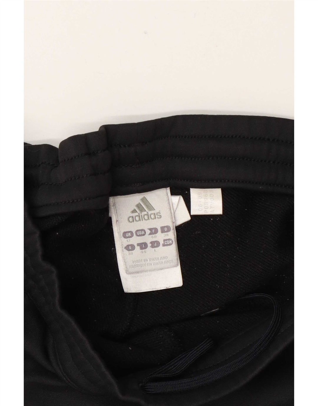 Calça de treino feminina Adidas UK 12 poliéster preto médio