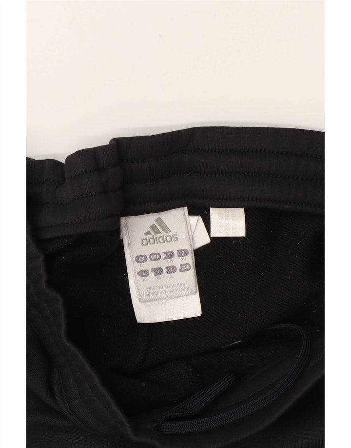 Calça de treino feminina Adidas UK 12 poliéster preto médio