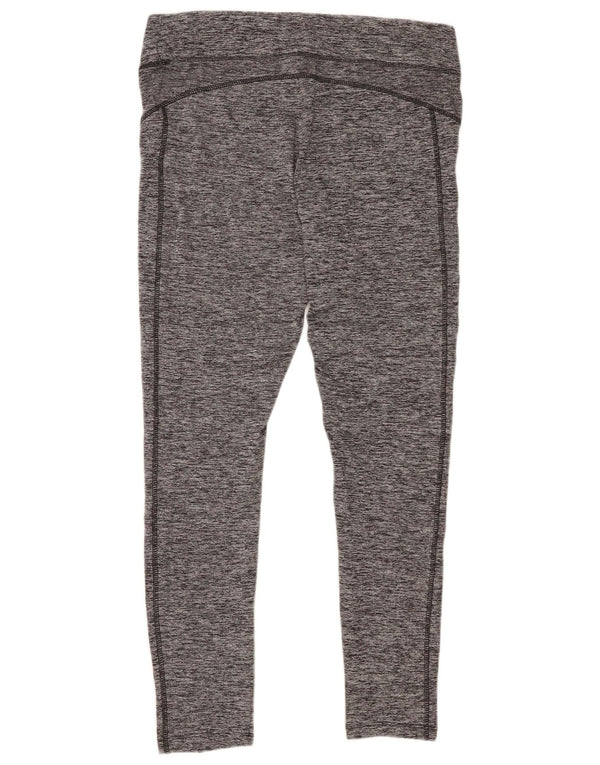 Leggings femininas Umbro UK 16 poliéster manchado cinza grande