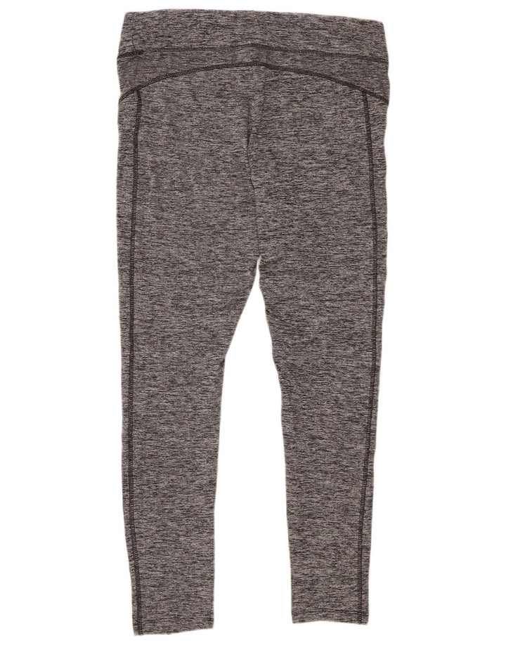Leggings femininas Umbro UK 16 poliéster manchado cinza grande