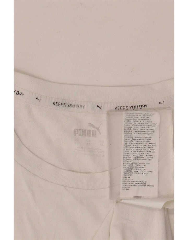 Camiseta masculina Puma Graphic Top XL algodão branco