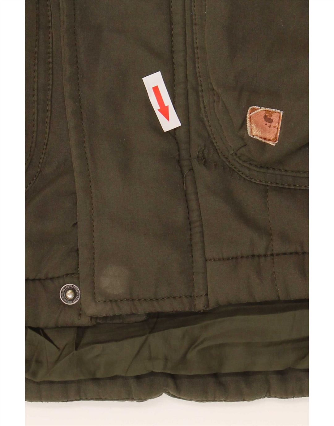 Jack & Jones Jaqueta corta-vento masculina com capuz Reino Unido 38 Poliéster cáqui médio