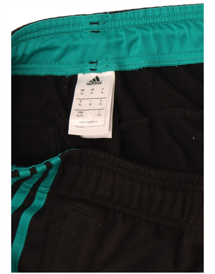 Adidas Mens Climalite Calças de treino Joggers XL Preto Poliéster