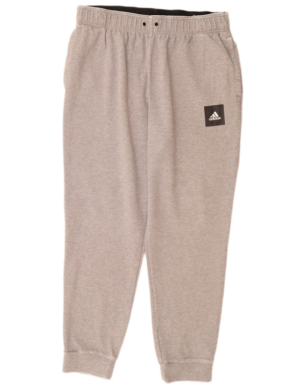 Adidas Mens Calças de treino Joggers XL cinza manchado