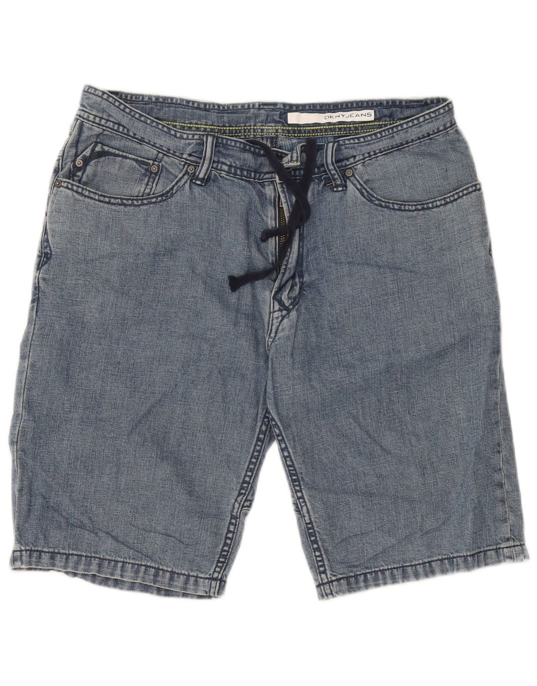 Shorts jeans masculino Dkny W31 algodão azul médio