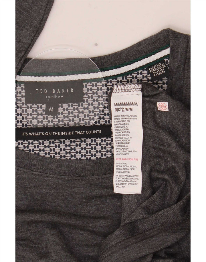 Ted Baker Mens Top Manga Longa Médio Cinza Modal