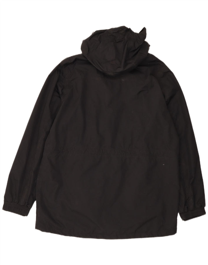 Capa de chuva masculina com capuz Mountain Warehouse UK 40 grande nylon preto