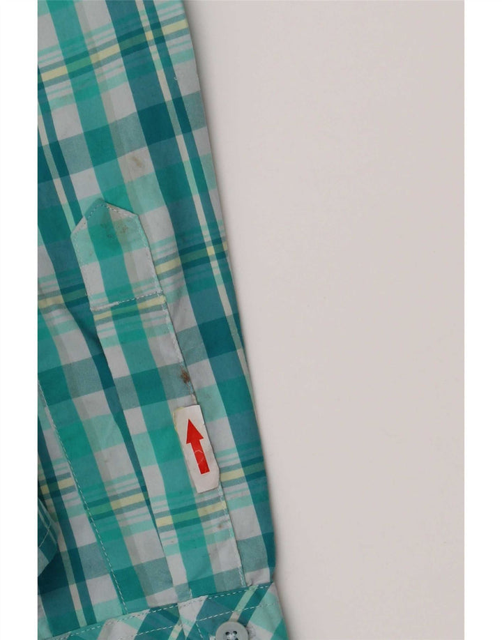 Camisa feminina The North Face UK 10 Small Green Check Nylon