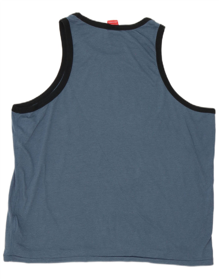 Colete gráfico masculino Nike XL azul algodão