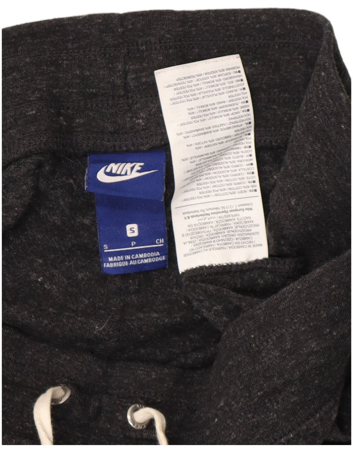 Calça esportiva feminina Nike Graphic Joggers UK 10 pequena cinza manchada