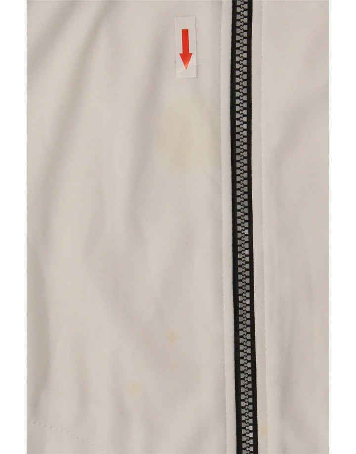 Asics Mens Tracksuit Top Jacket Médio Branco Colourblock Poliéster