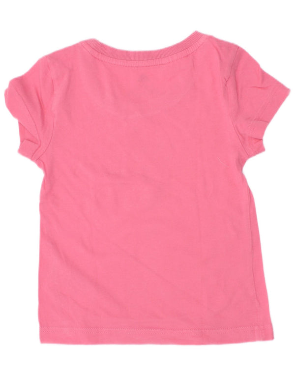 Adidas Camiseta Feminina Graphic Top 5-6 Anos Algodão Rosa