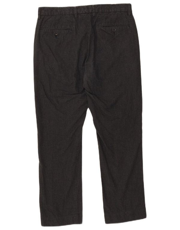 J. Crew Calça Chino Masculina Slim W32 L30 Cinza Houndstooth Algodão