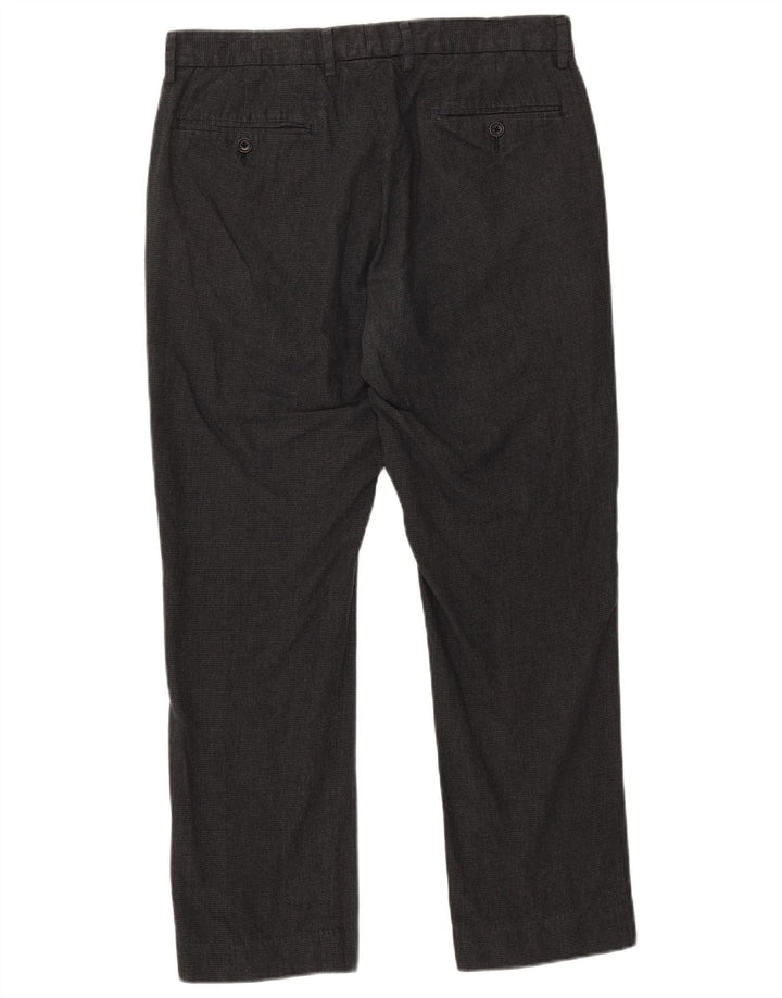 J. Crew Calça Chino Masculina Slim W32 L30 Cinza Houndstooth Algodão