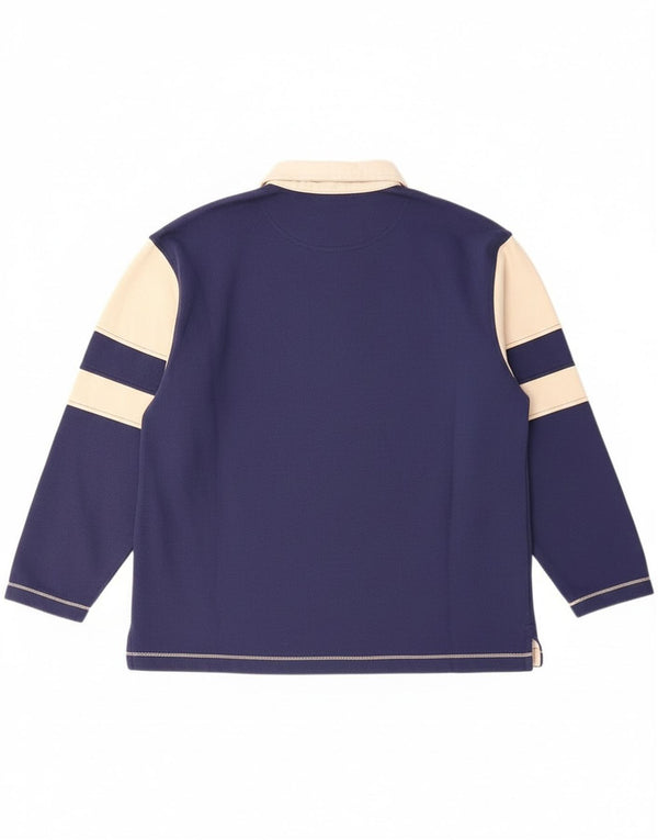 Lotto Boys Graphic Polo Neck Moletom Jumper 14-15 Anos 3XL Azul Marinho