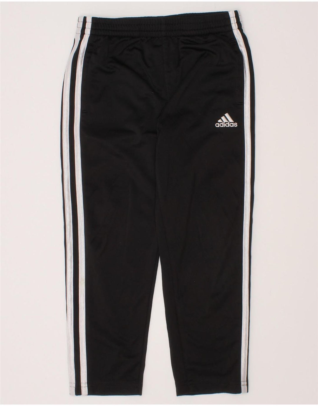 Calças de treino Adidas meninos 4-5 anos preto poliéster