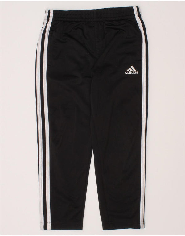 Calças de treino Adidas meninos 4-5 anos preto poliéster