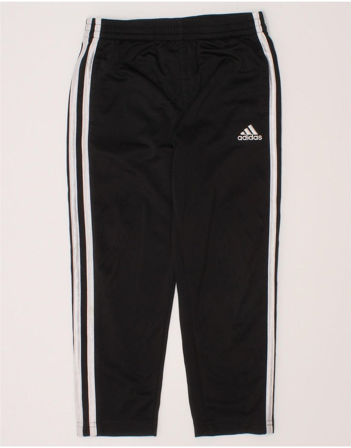 Calças de treino Adidas meninos 4-5 anos preto poliéster