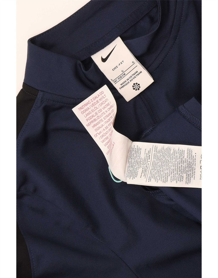 Jaqueta Nike Boys Dri Fit Tracksuit 12-13 anos grande azul marinho