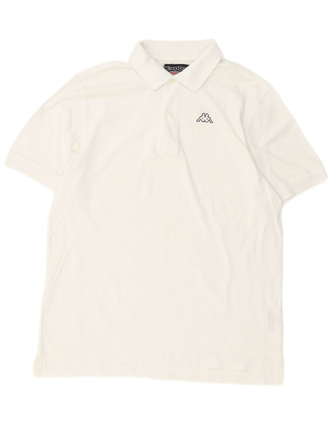 Camisa polo masculina Kappa médio algodão branco