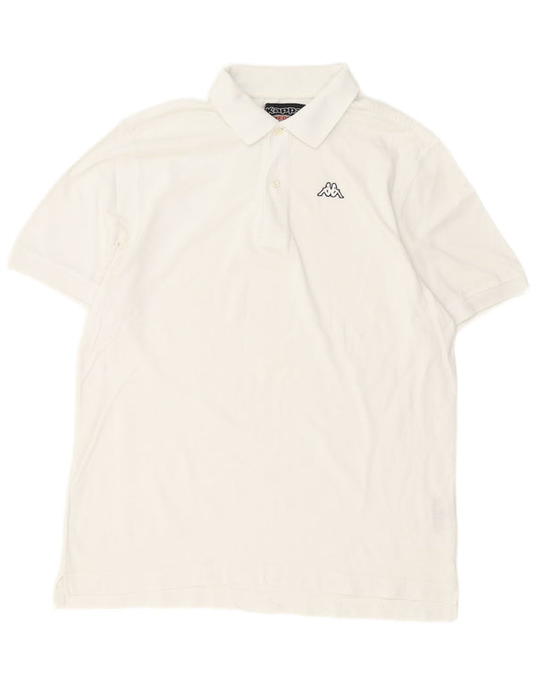 Camisa polo masculina Kappa médio algodão branco