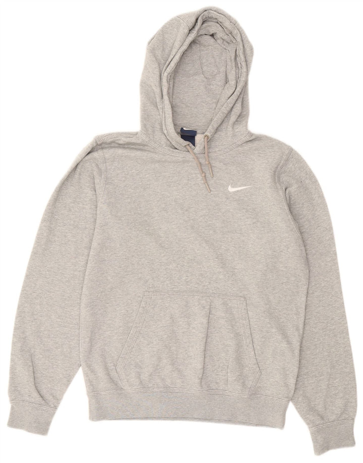NIKE Mens Hoodie Jumper Pequeno Algodão Cinza