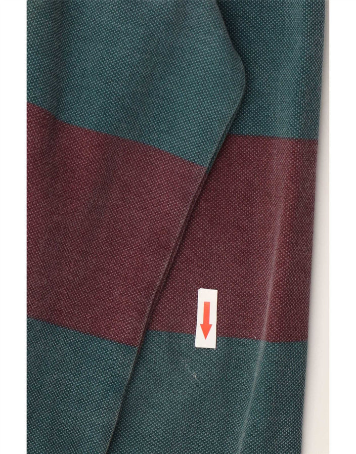 Crew Clothing Mens Zip Neck Moletom Jumper 2XL Listrado Multicolorido