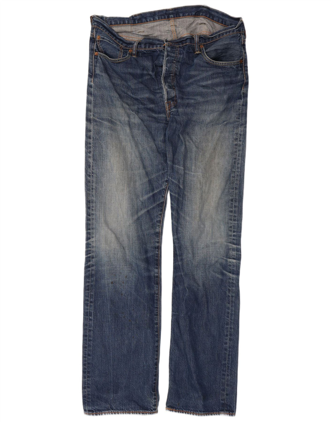 Calça jeans reta masculina Levi's W38 L36 azul algodão